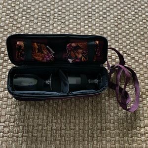 New Picnic Time Travel Shoulder Wine 15” Burgundy Tote Bottle Storage Carrier